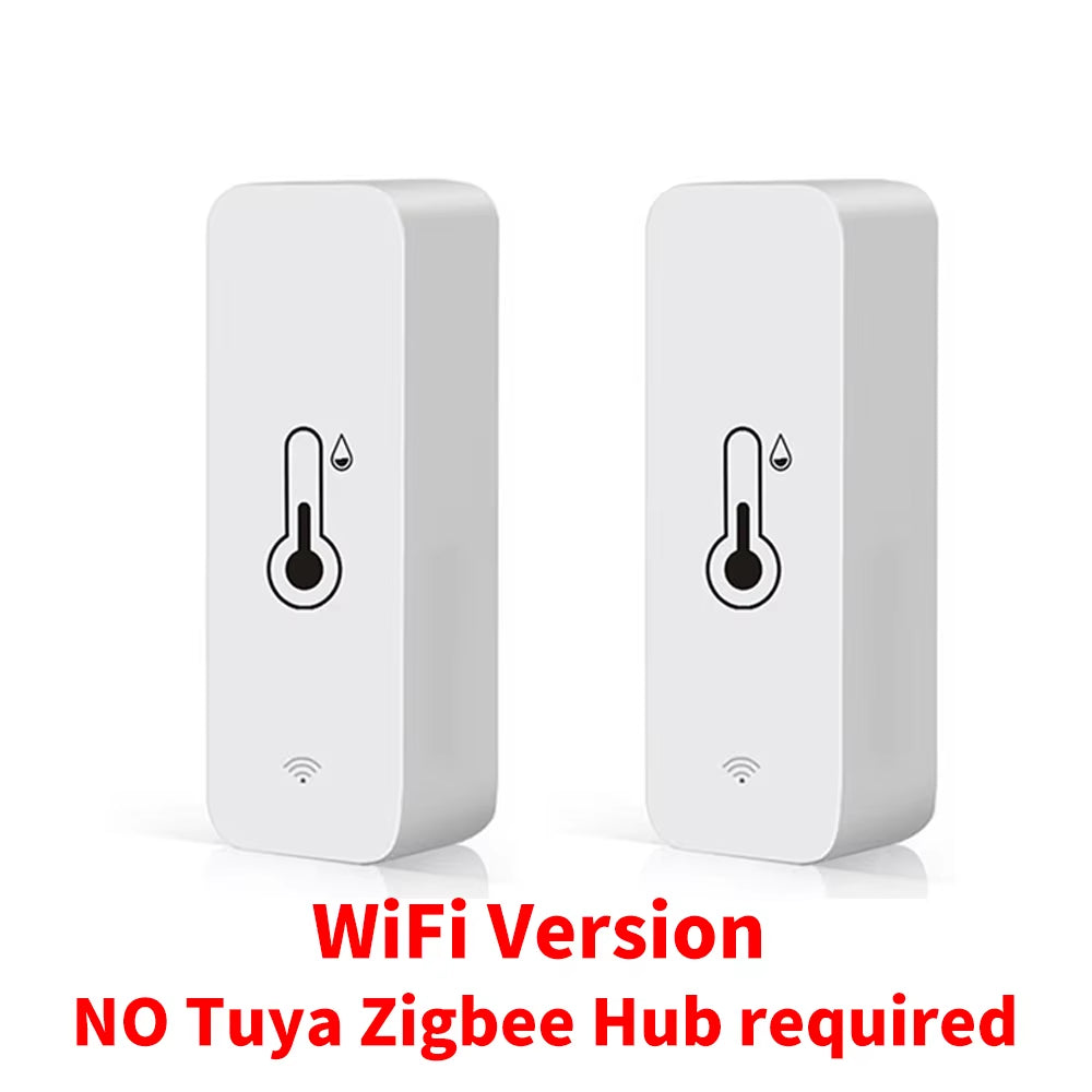 Tuya Wifi Zigbee Temperature Humidity Sensor Smart Home Indoor Hygrometer APP Monitoring Work with Google Home Smartlife Alexa