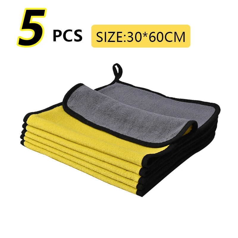 10-20PCS Car Nano Ultra Fiber Cloth Towel Microfiber Car Wash Towel Coral Fleece Towel Car Care Clean Cloth for Car Home Living