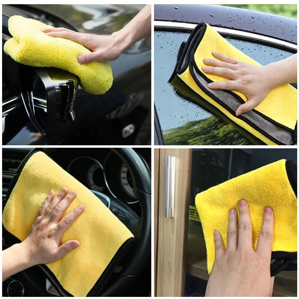 10-20PCS Car Nano Ultra Fiber Cloth Towel Microfiber Car Wash Towel Coral Fleece Towel Car Care Clean Cloth for Car Home Living