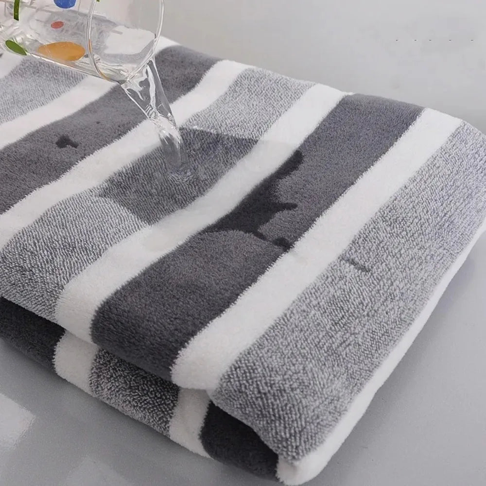 70X140Cm 1 Pc Thickened Absorbent Bath Towel Soft Face Towel for Home