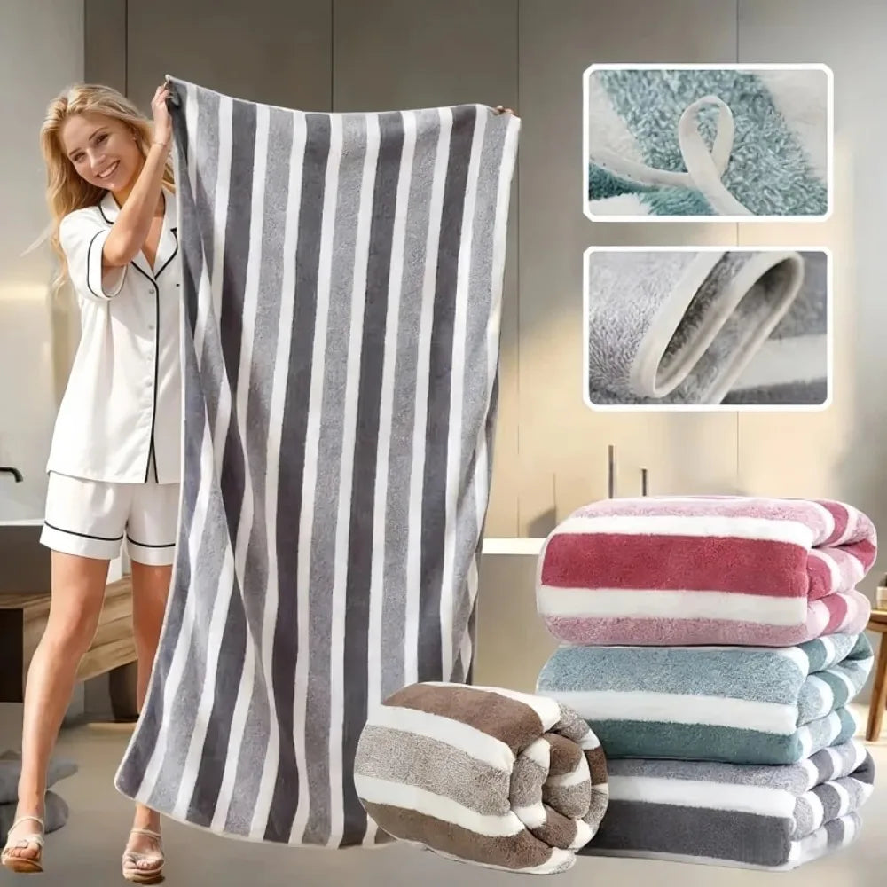 70X140Cm 1 Pc Thickened Absorbent Bath Towel Soft Face Towel for Home
