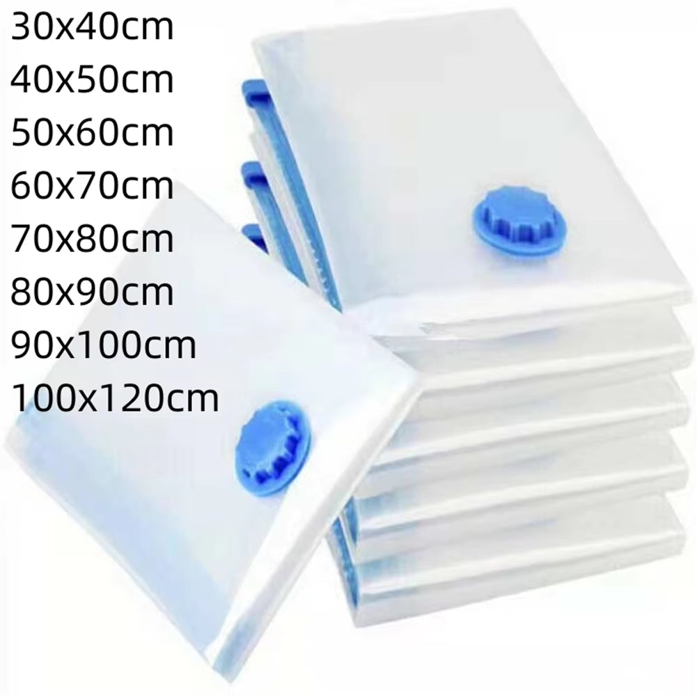 Vacuum Storage Bags with Valve Folding Compressed Space Saving Clothes Storage Big Size for Towel Cloth Blanket