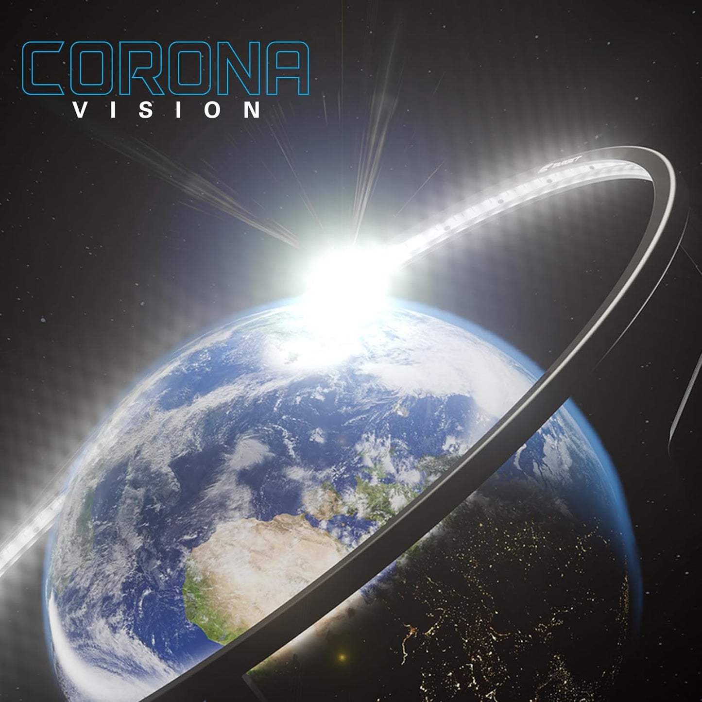 Corona Vision Dartboard Lighting System, Black Frame | White LED Dart Board Surround Ring Light with Magnetic Feet | Shadow Eliminating Dartboard Light | Professional Darts Accessories
