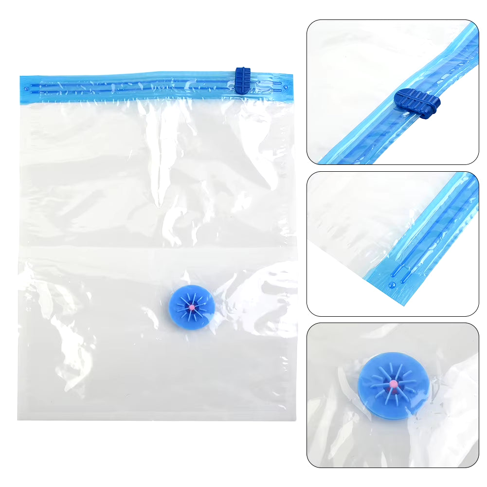 Vacuum Storage Bags with Valve Folding Compressed Space Saving Clothes Storage Big Size for Towel Cloth Blanket