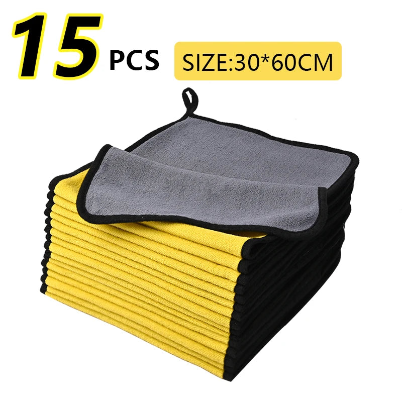 10-20PCS Car Nano Ultra Fiber Cloth Towel Microfiber Car Wash Towel Coral Fleece Towel Car Care Clean Cloth for Car Home Living