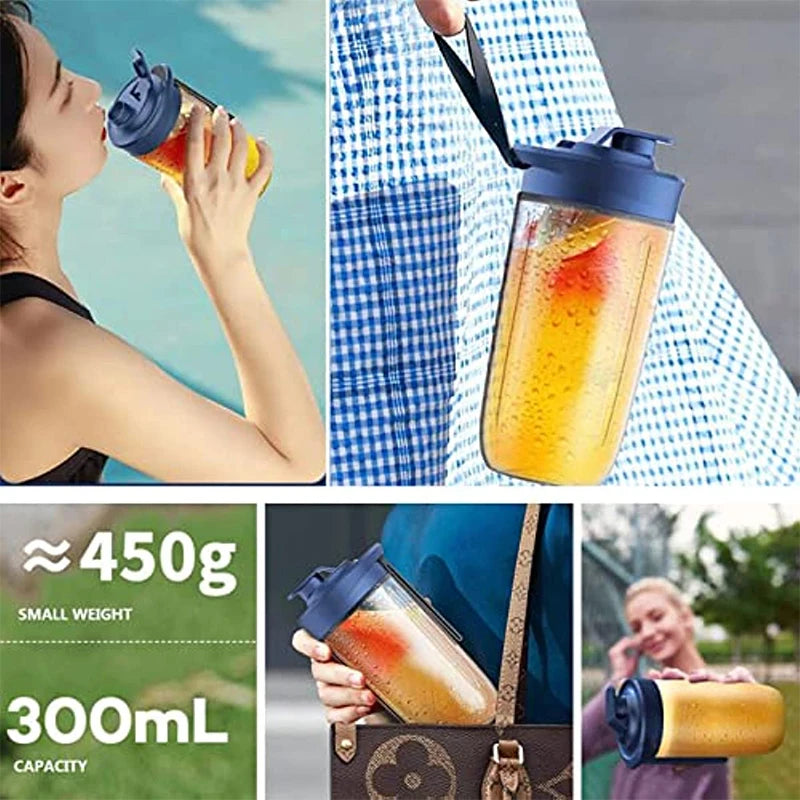 Portable Juicer Blender 400Ml Electric Fruit Juicer USB Charging Lemon Orange Fruit Juicing Cup Smoothie Blender Machine